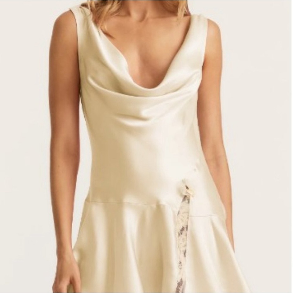 LoveShack Fancy Lionel Ivory Dress Size 2 NWT